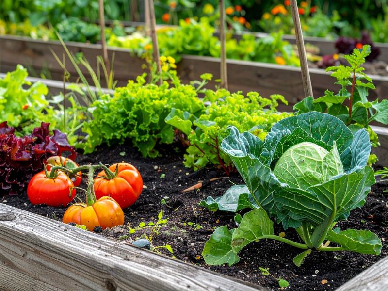 Mischkulturen im Selbstversorgergarten - die besten Beetpartner